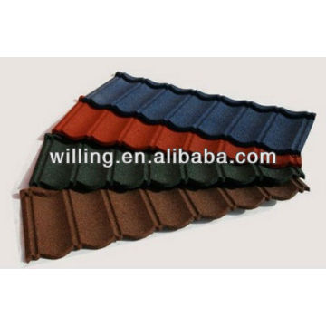 stone chip coated roof tile